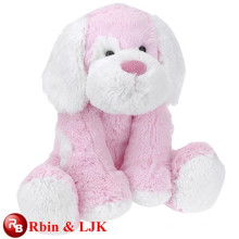 OEM soft ICTI plush toy factory dog toy plush pink
